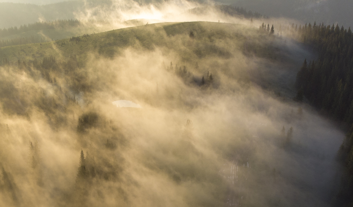захід сонця в Карпатах 2
