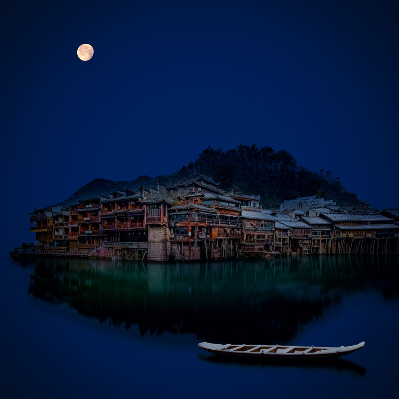 Silent moonlit night