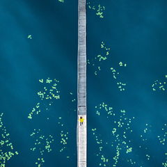 Girl in a yellow cloak