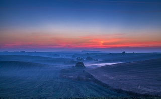 Поділля. Туманний ранок в долинці 1