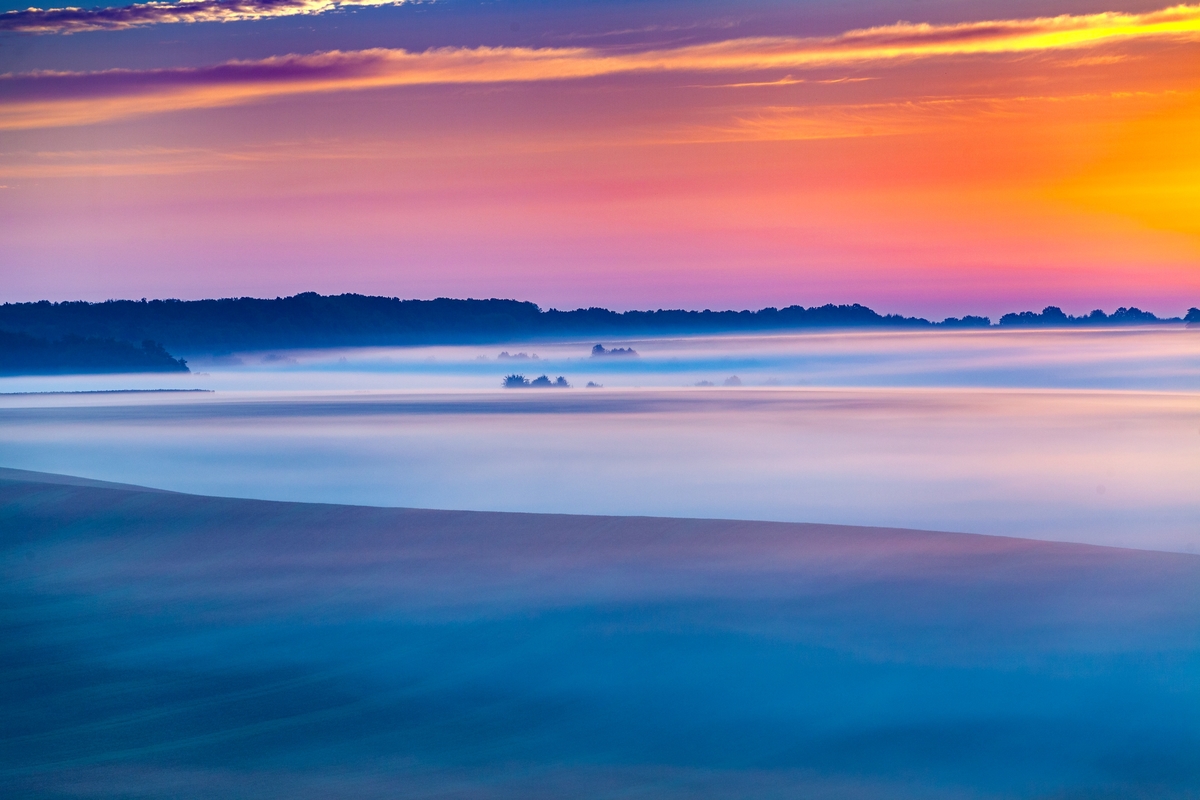 Поділля. Туманний ранок в долинці 4