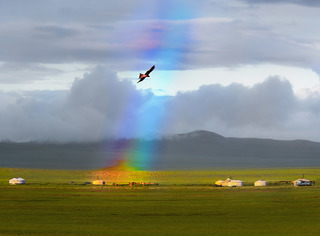 Where the rainbow rises