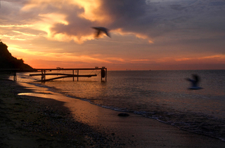 The sky is burning..