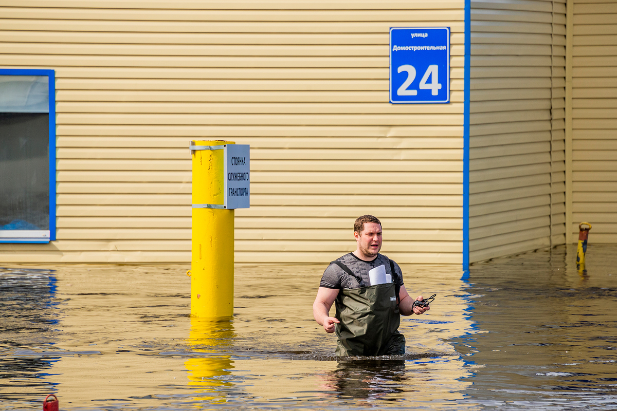 Flooding in Murmansk