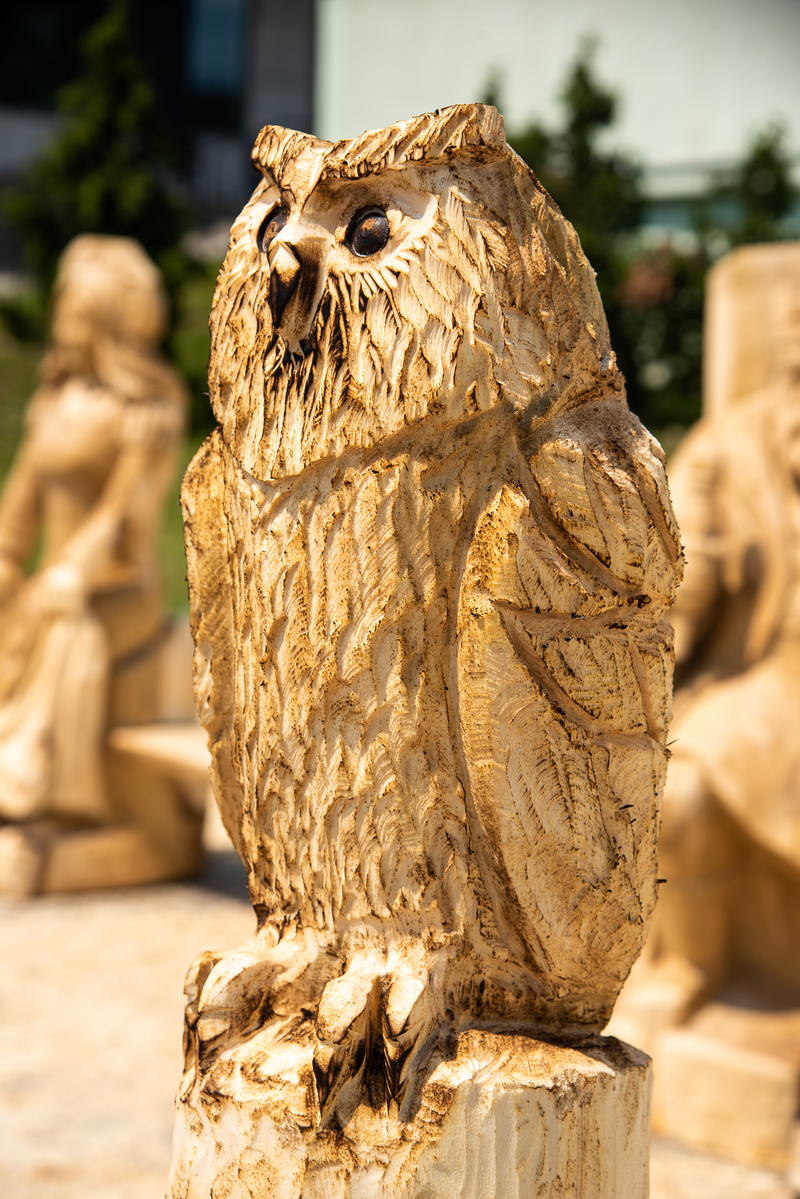 Efekt działań artysty rzeźbiarza.  Effect of the sculptor's actions.