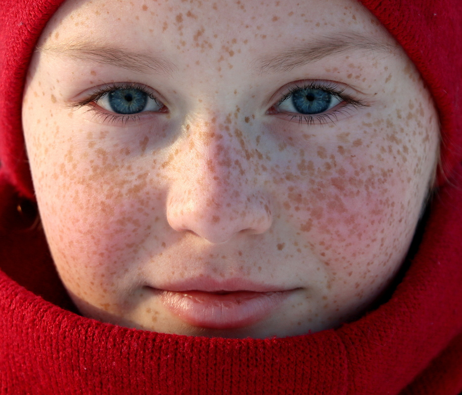 Школярка одного зимового морозного дня
