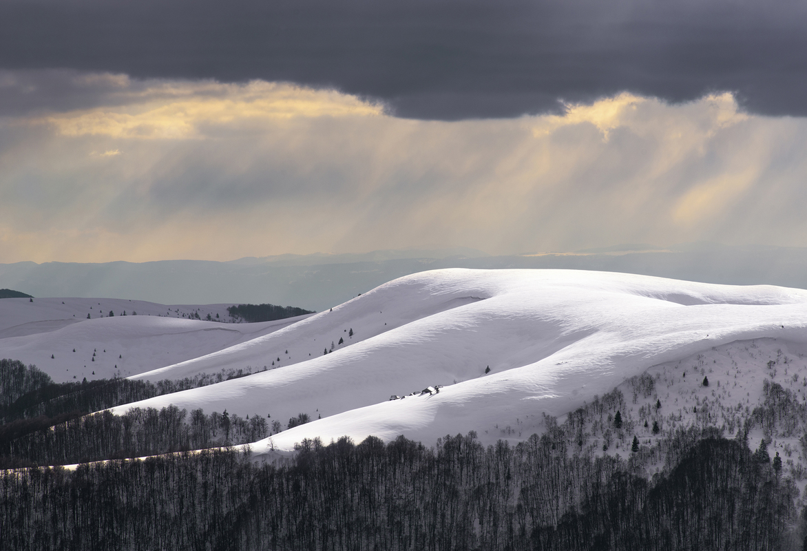Вечір в горах.