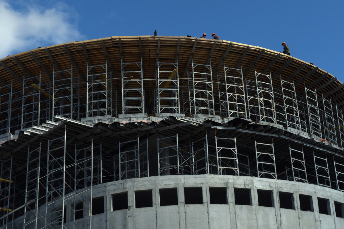 Стройка в Хибинских горах. Серия 001