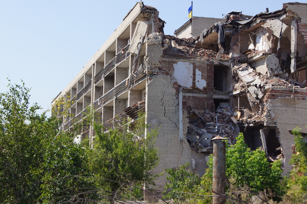 Після обстрілу  Марьянка