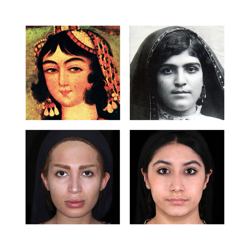 The aesthetical icon of iranian women's face: old and new