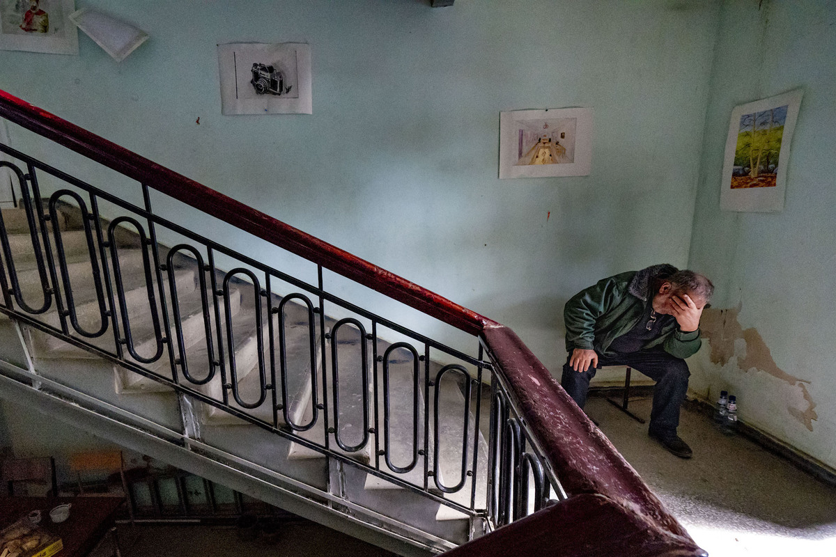Aftermath of Azerbaijan shelling over Martuni village in Nagorno Karabakh.