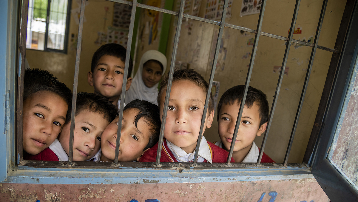 Kashmir school children