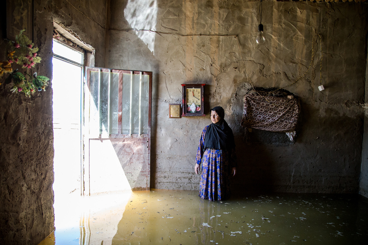 Sedigheh, a flooded woman