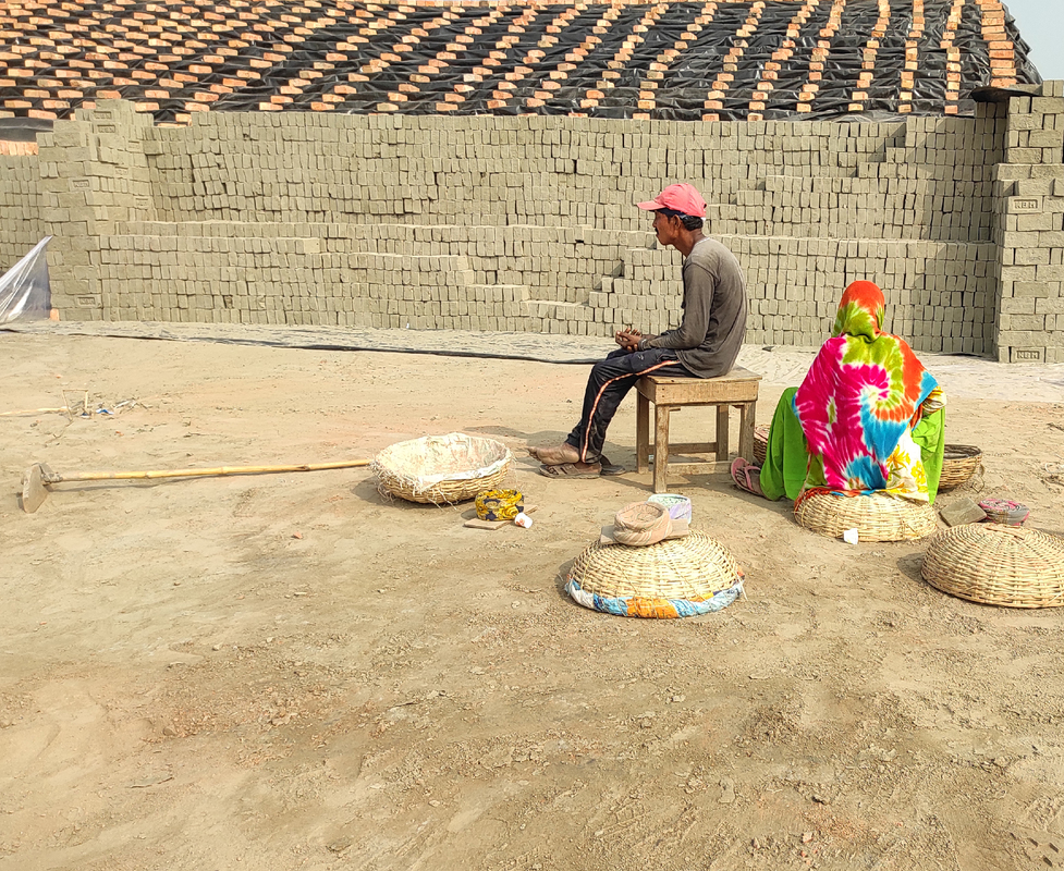 After Stagging Bricks