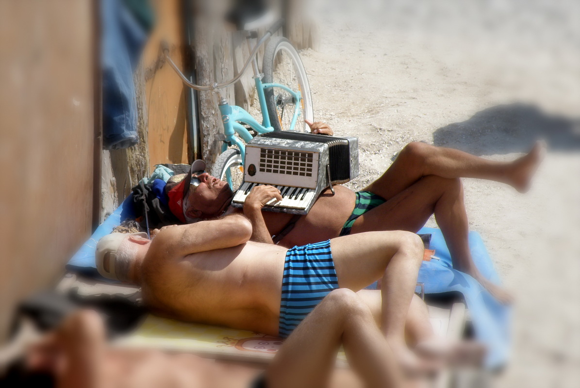 Играй гармонь,играй, и спинка загорай