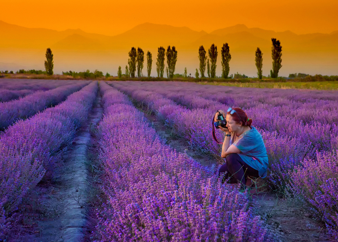 The photographer is at work