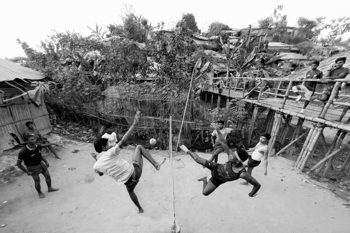 The martial art volleyball