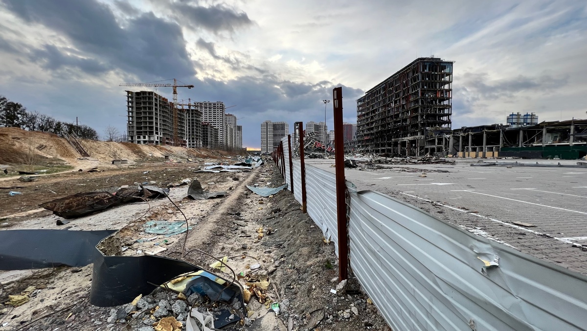 Київ після ракетного обстрілу