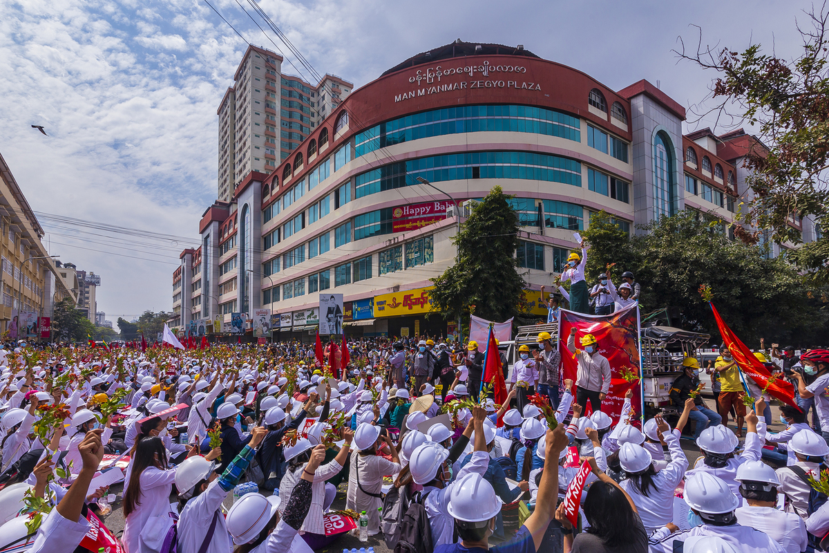 Against military coup strike