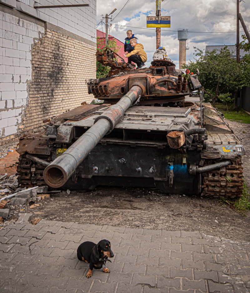 У Гостомелі після звільнення.