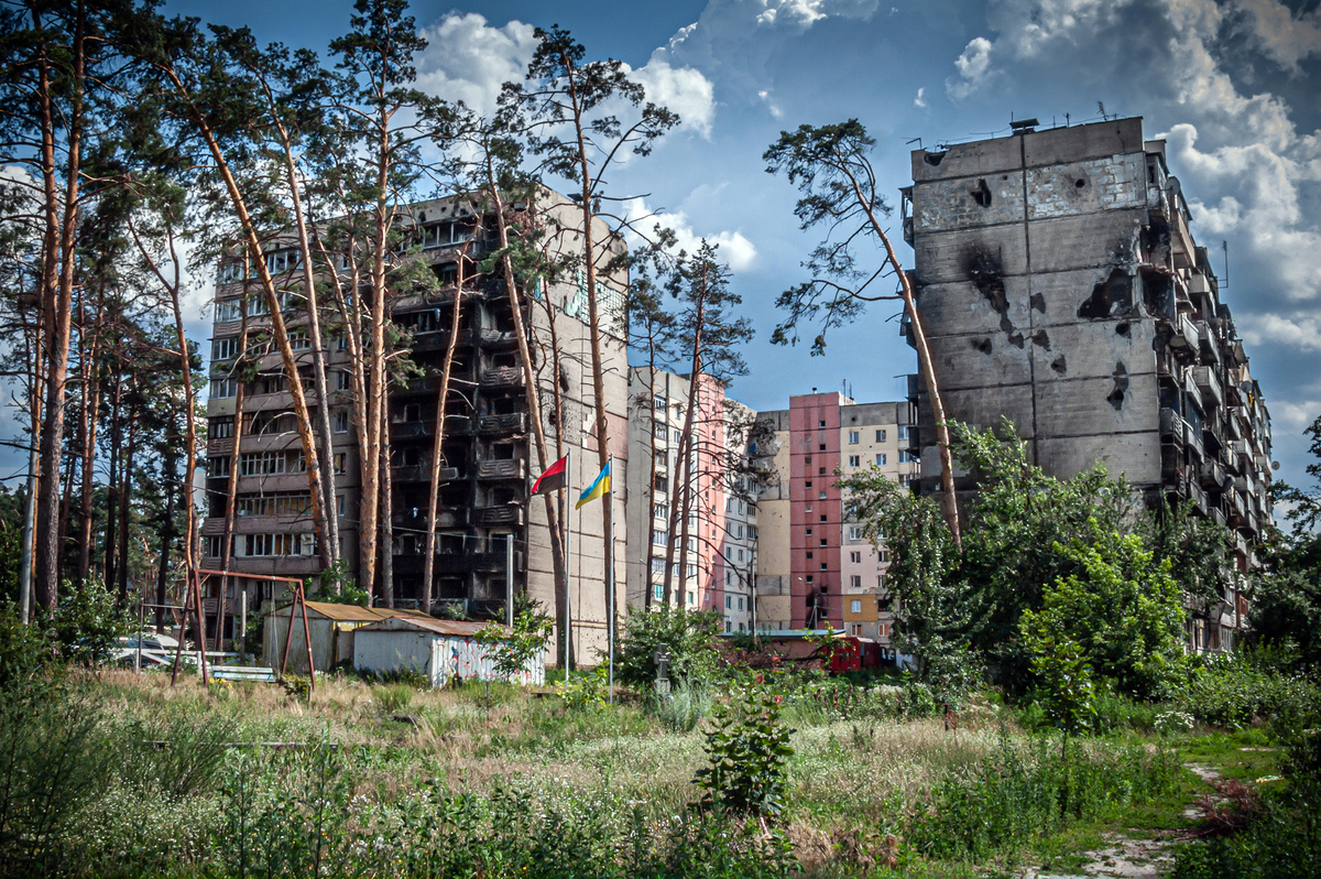 Місто Ірпінь після визволення.
