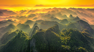 Layer upon layer of peaks