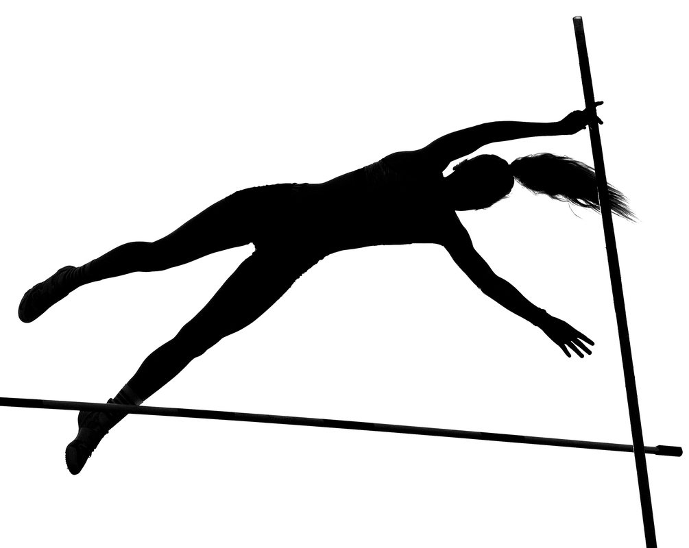 Graphics with pole vault