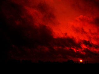 Захід сонця. Київ 09.10.2022