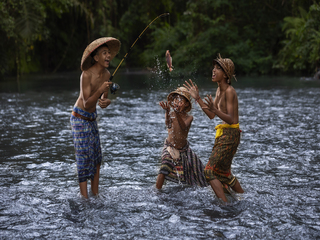 The Kids and Fishing