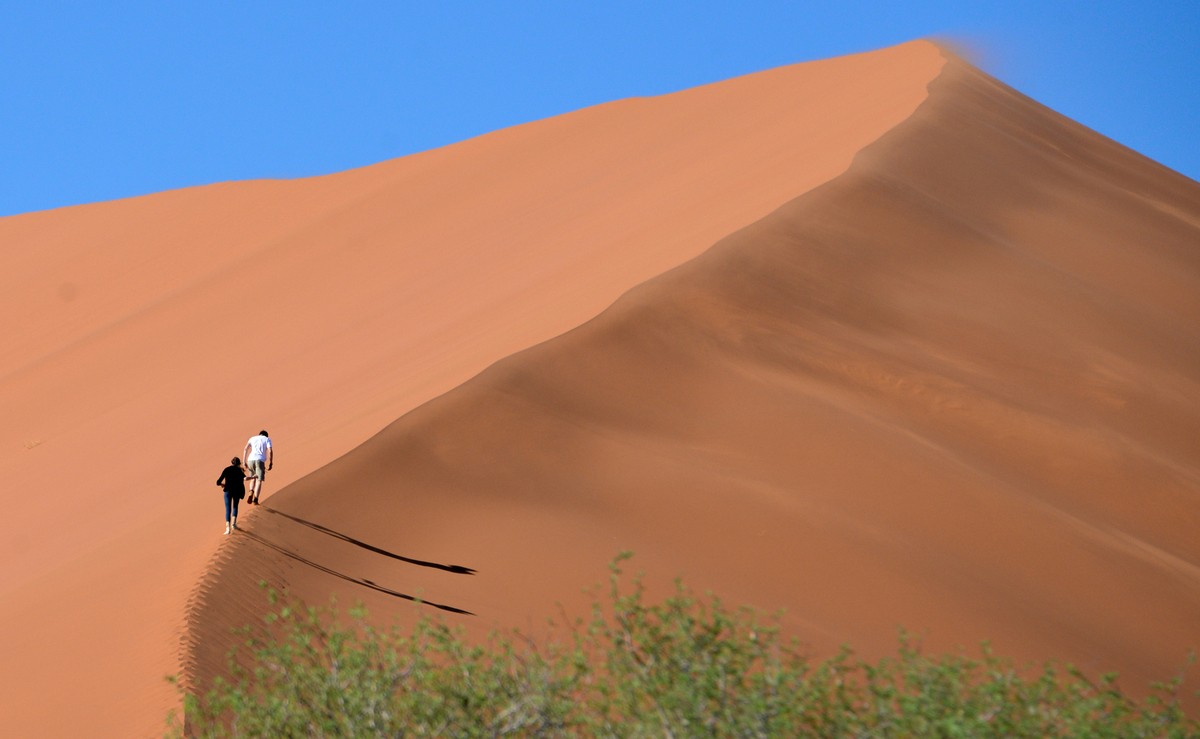 Going to the top Sossusvlei