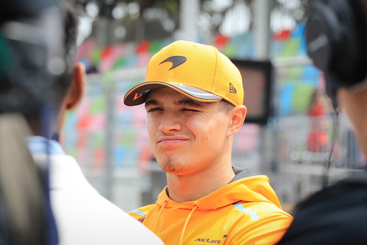 Lando during interview