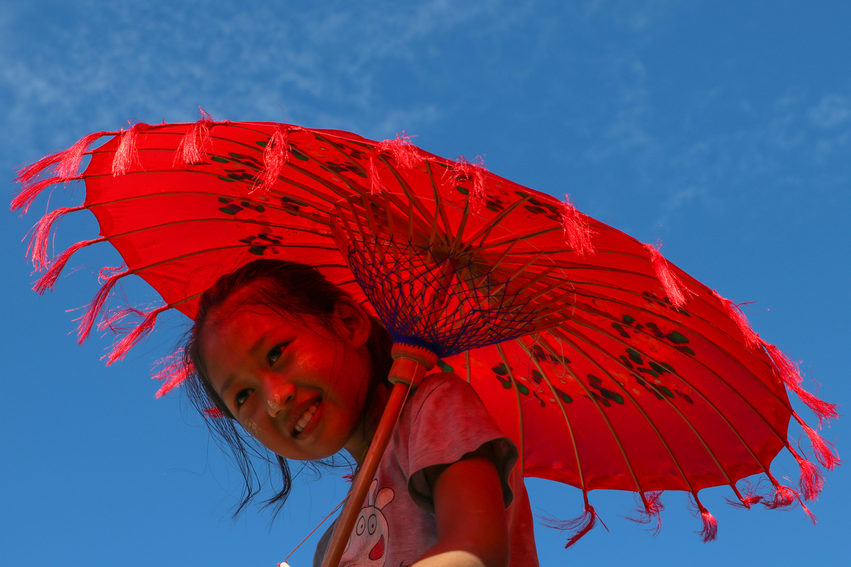 Red umbrella