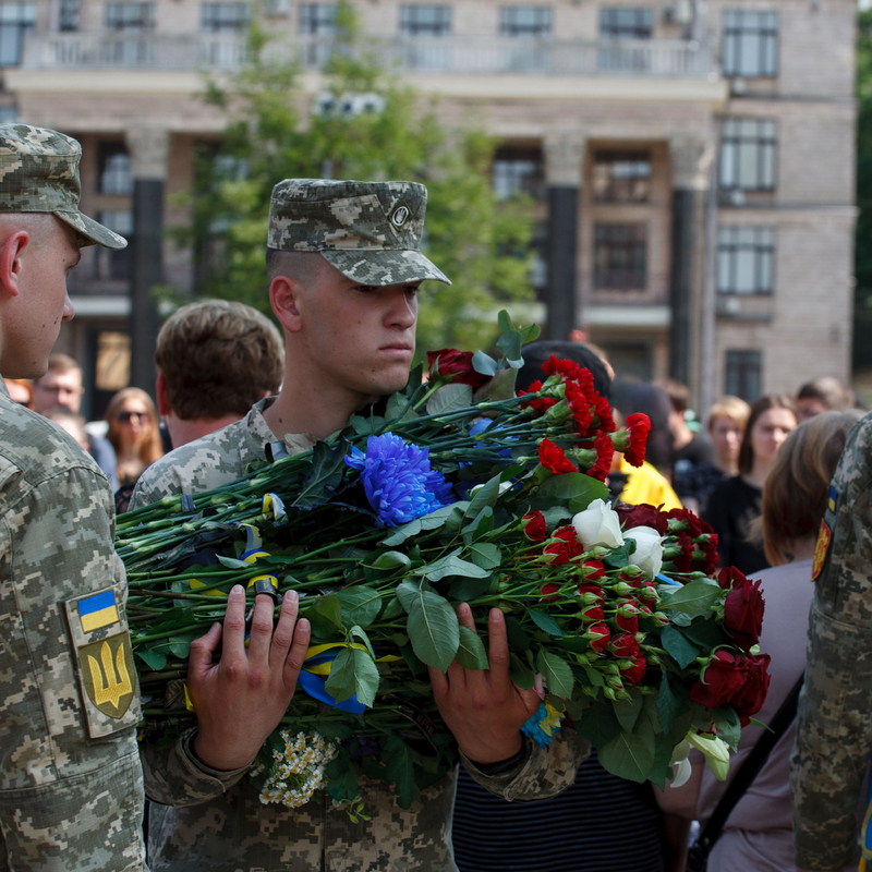 20.06.23 Київ, Майдан Незалежності, прощання з загиблим захисником Іваном Шульгою