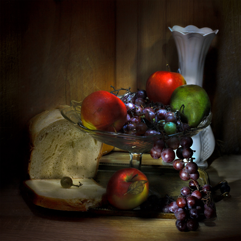 «Спогади про літо(2), натюрморт створений методом світлового пензля, 30 жовтня 2023, Ворзель, Київська область»