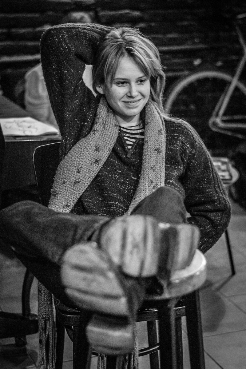 The Portrait of a Girl in a Coffee Shop