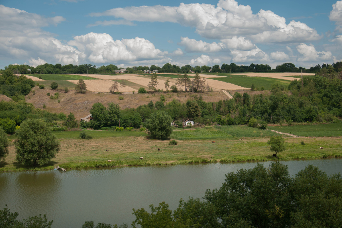 Southern Buh river, the town of Bratslav