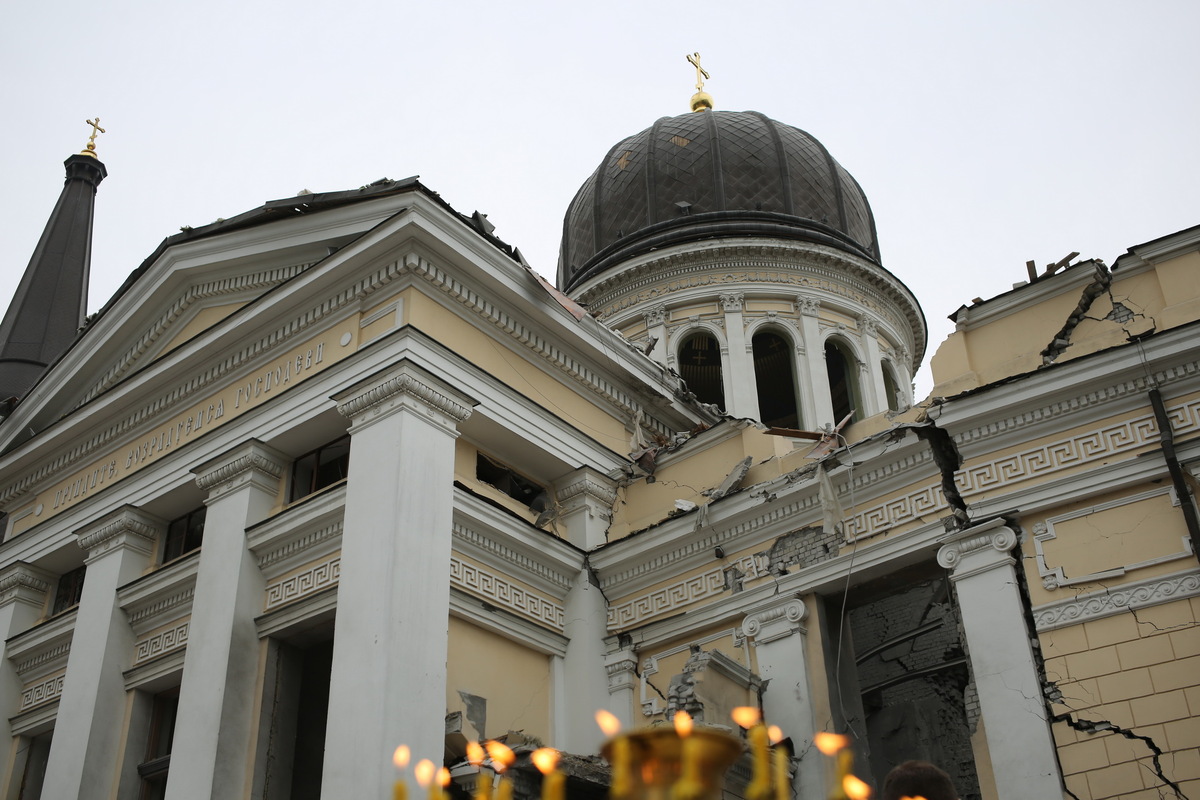 Зруйнований Спасо-Преображенський собор