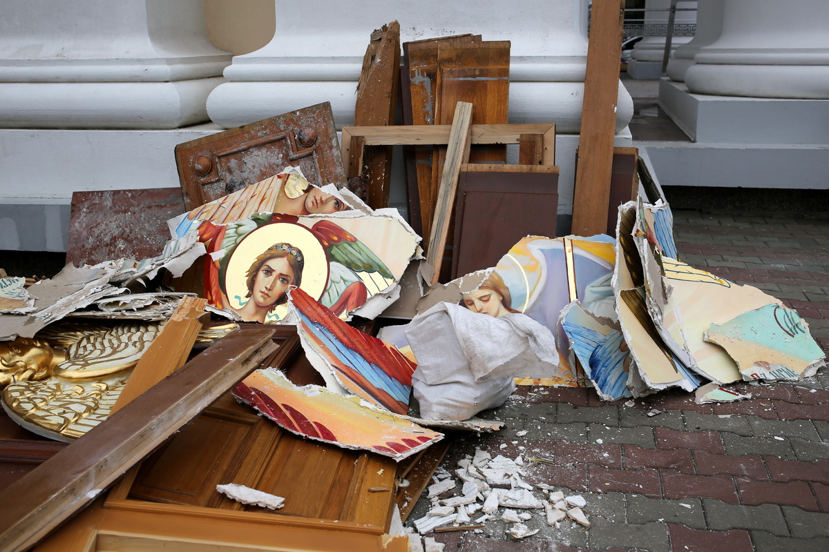 Зруйнований Спасо-Преображенський собор