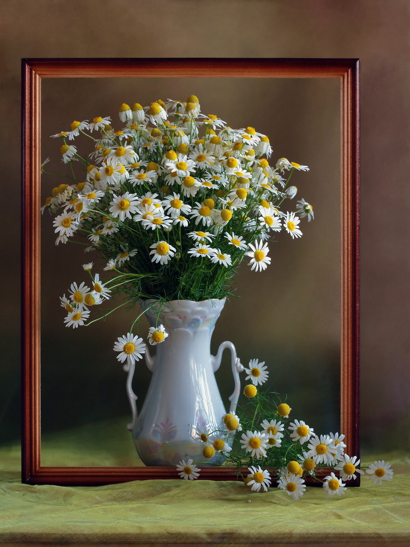 Картина з ромашками