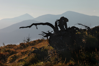 Silhotettes of mountains