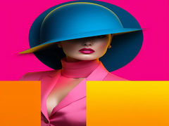 Дівчина в рожевій хустці